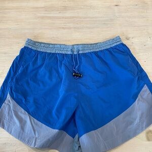 Blue and Gray Athletic Shorts